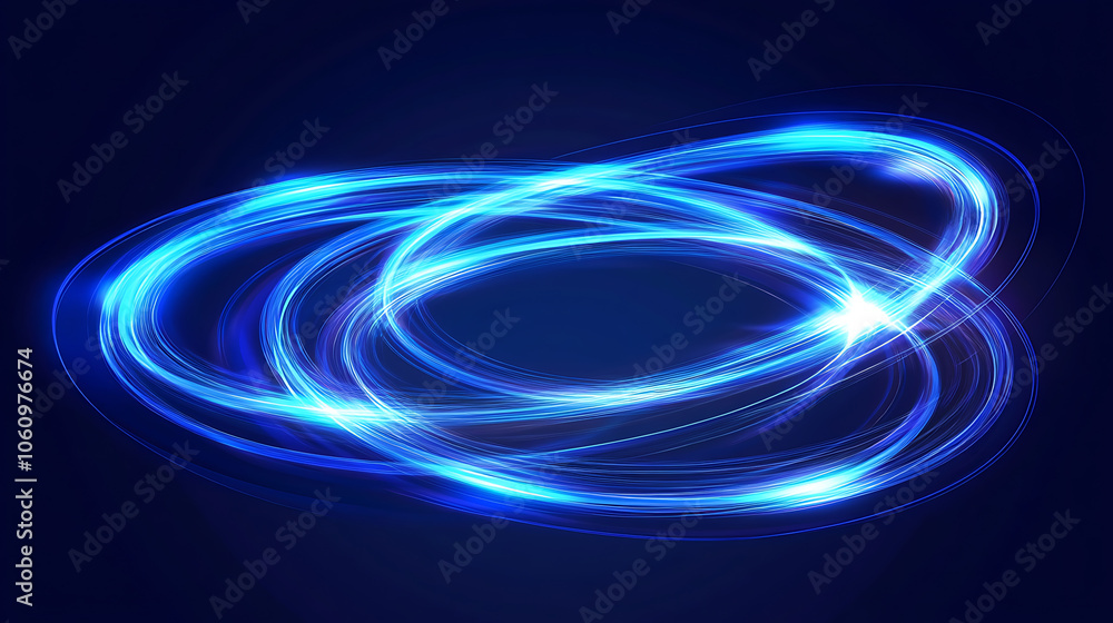 Swirl of neon, Blue line light effect with a curve, Luminous swirling background with abstract ring pattern, tunnel of energy flow, vector of a magic circle, Bright spiral, circular frame Swirl of neon, Blue line light effect with a curve, Luminous swirling background with abstract ring pattern, tunnel of energy flow, vector of a magic circle, Bright spiral, circular frame