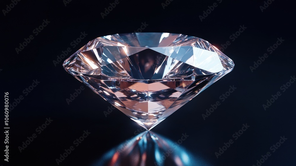 A sparkling diamond displayed against a dark background, showcasing its brilliance and clarity. A sparkling diamond displayed against a dark background, showcasing its brilliance and clarity.