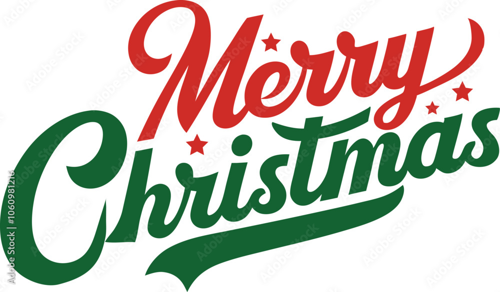 Fototapeta premium Merry Christmas typography T-shirt Design.eps
