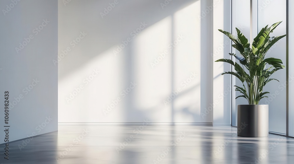 stylish roll-up banner mockup in a sleek modern hallway, ready for marketing messages with a minimalistic design, showcasing professional branding stylish roll-up banner mockup in a sleek modern hallway, ready for marketing messages with a minimalistic design, showcasing professional branding