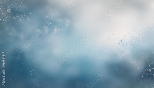 Frosted Winter Sky Texture with Ethereal Clouds and Subtle Ice Crystals. Atmospheric Blue and White Abstract Background for Seasonal Designs, Winter Themed Art, and Chill Aesthetic Projects