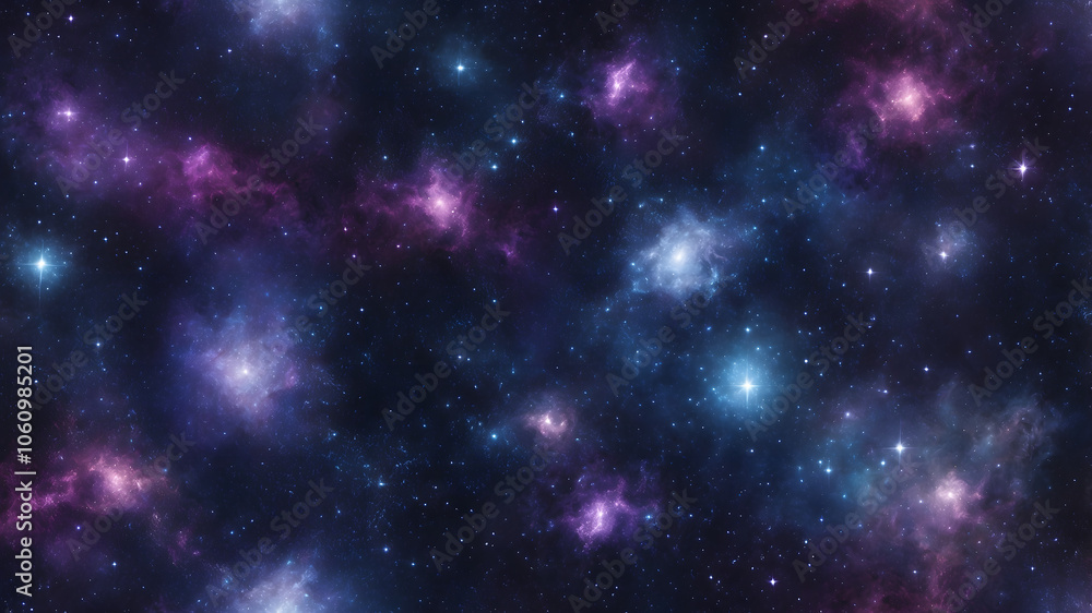 Fototapeta premium Stunning galaxy background with swirling nebulae and bright stars creating a cosmic universe