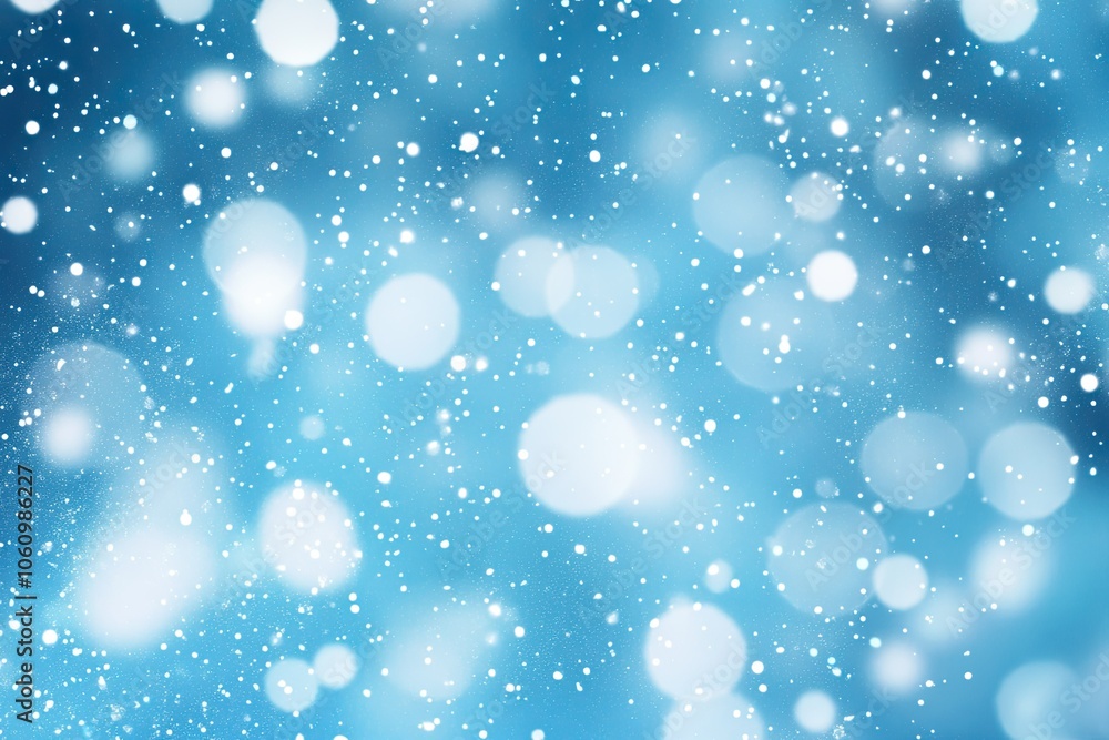 Obraz premium Silver glitter background with bokeh, space for text.