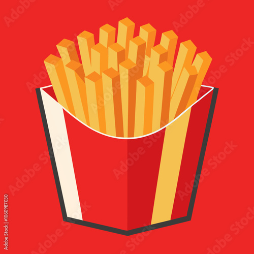 french fries with ketchup