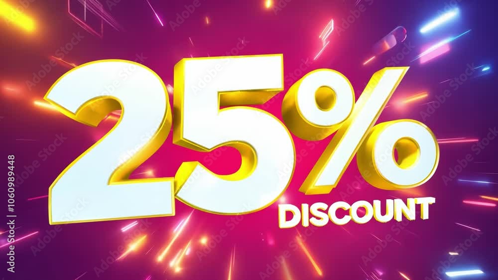 25% Off Discount Sale Promotion Graphic 25% Off Discount Sale Promotion Graphic