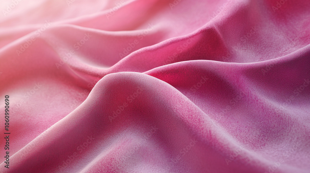 Obraz premium Soft Pink Fabric Drape Elegant Draped Material Texture Fabric Background