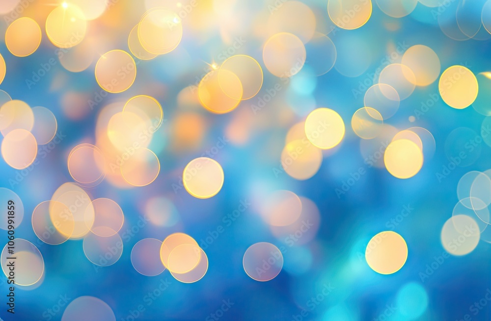 Obraz premium Blurred pastel background with soft bokeh lights. 