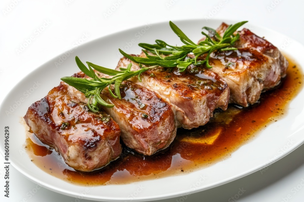 Saltimbocca is a classic Italian dish featuring thinly sliced veal, prosciutto, and sage, pan-fried and served with a flavorful sauce. This image showcases a plate of perfectly cooked Saltimbocca garn Saltimbocca is a classic Italian dish featuring thinly sliced veal, prosciutto, and sage, pan-fried and served with a flavorful sauce. This image showcases a plate of perfectly cooked Saltimbocca garn