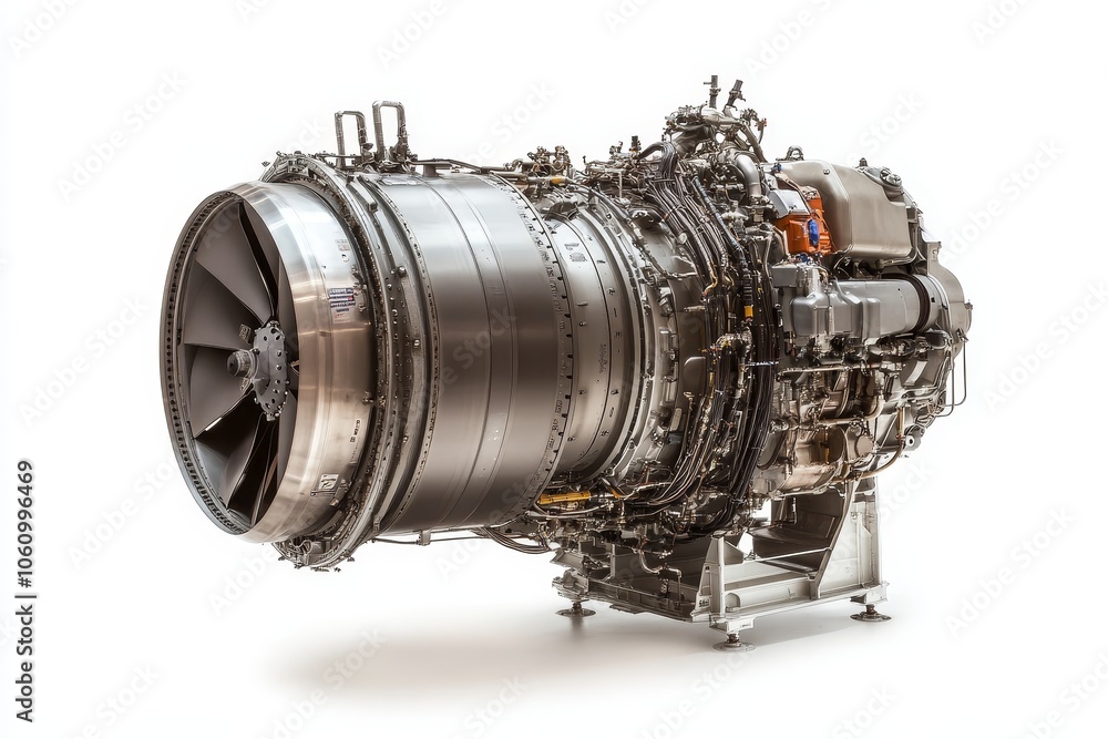 General Electric CF6 Aircraft Engine, a powerful and efficient jet engine used in commercial and military aircraft. It features a large fan, a compressor, a combustor, and a turbine. General Electric CF6 Aircraft Engine, a powerful and efficient jet engine used in commercial and military aircraft. It features a large fan, a compressor, a combustor, and a turbine.