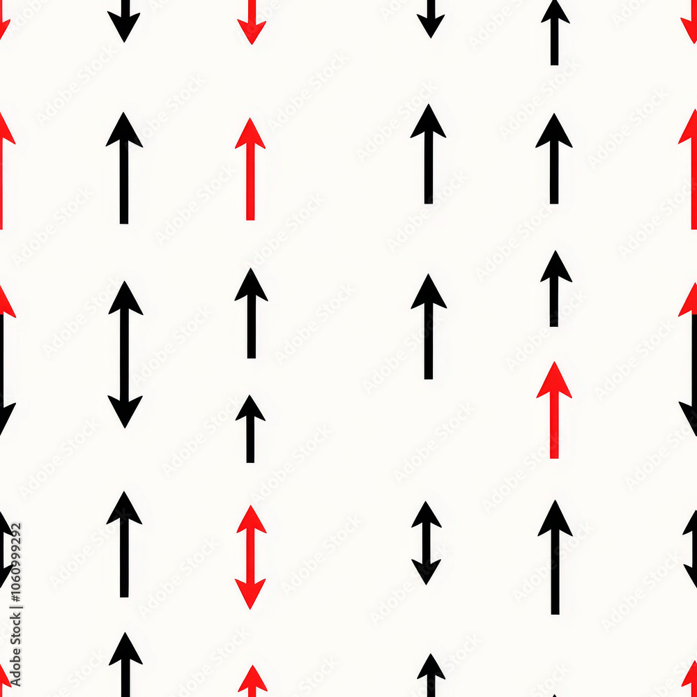 Seamless Pattern, tiny arrows in various directions Seamless Pattern, tiny arrows in various directions