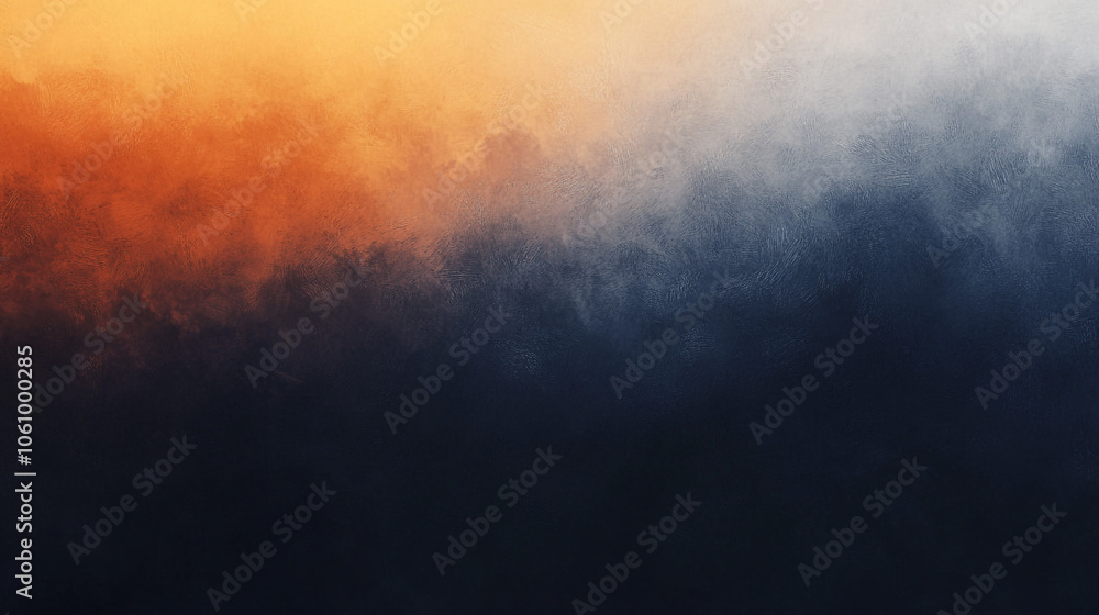 Naklejka premium Abstract Orange and Blue Gradient Background Texture