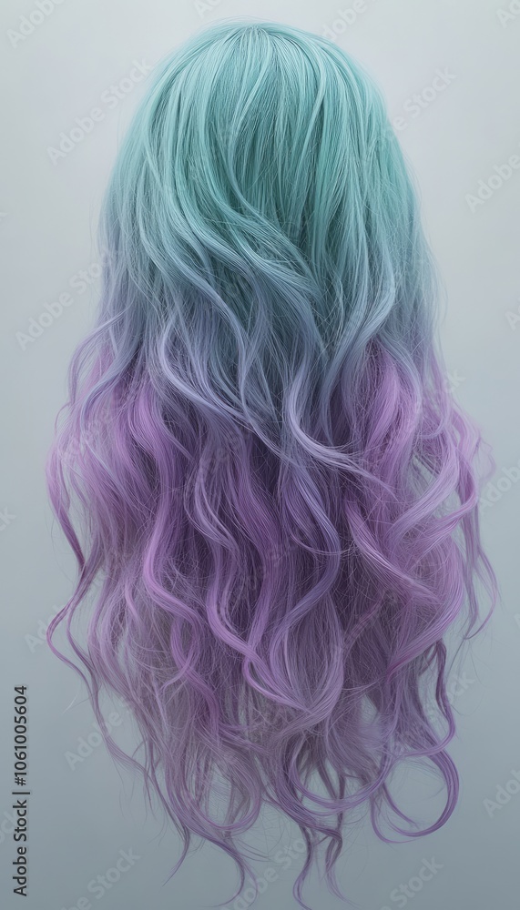 Fototapeta premium Soft gradient transitioning from lavender to teal with a subtle grainy overlay