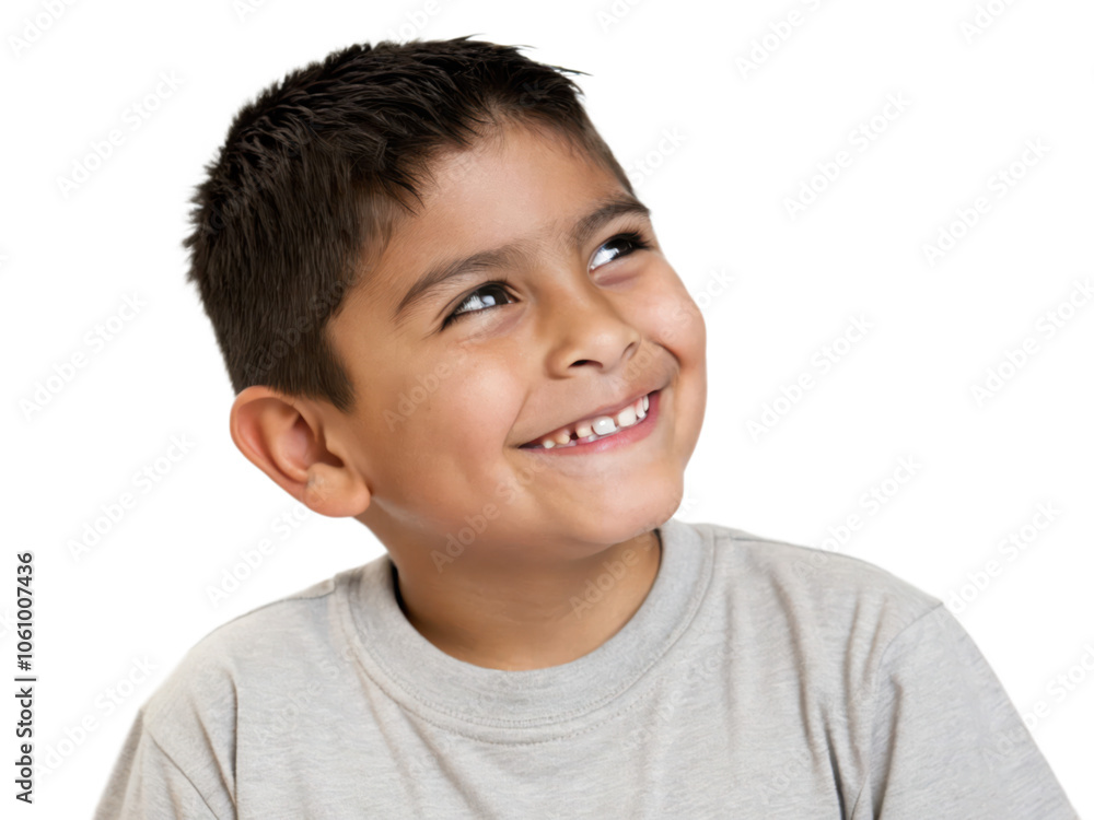 Close-up portrait of a smiling boy with a joyful expression, isolated on transparent background Close-up portrait of a smiling boy with a joyful expression, isolated on transparent background