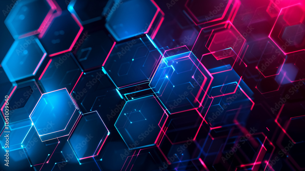 Hexagon Pattern: Geometric Abstract Background with Simple Hexagonal Elements. Medical, Technology, or Science Design Hexagon Pattern: Geometric Abstract Background with Simple Hexagonal Elements. Medical, Technology, or Science Design