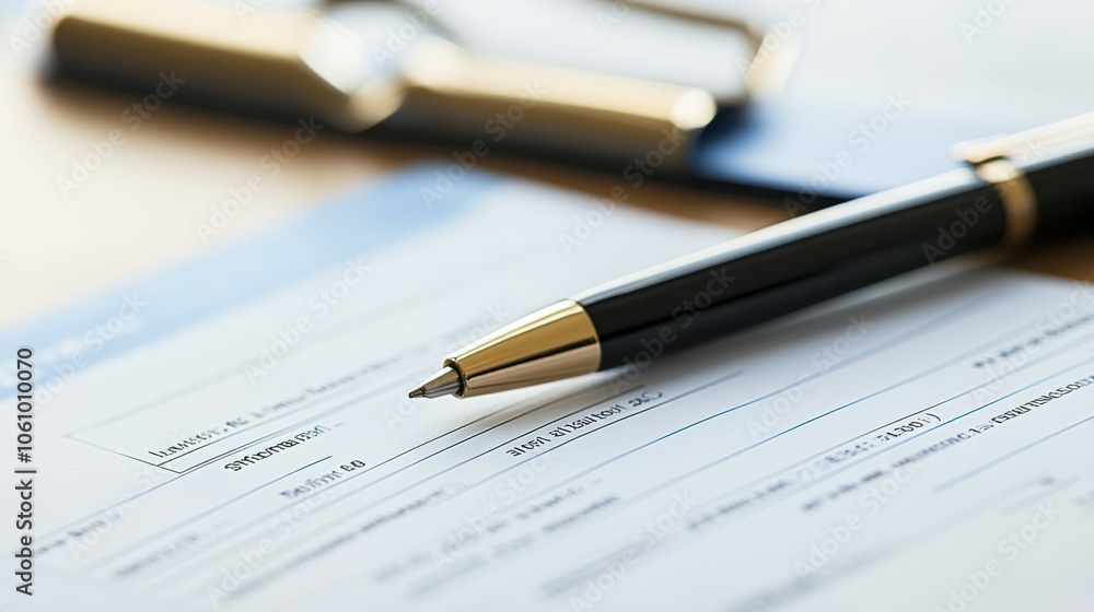 Close-up of an interest rate analysis form next to a credit score report and a pen on a professional desk, illustrating mortgage affordability assessment Close-up of an interest rate analysis form next to a credit score report and a pen on a professional desk, illustrating mortgage affordability assessment