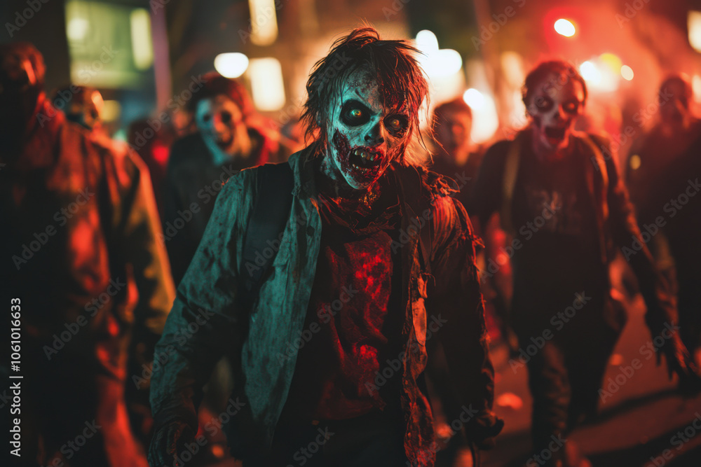 Spooky Zombies Gathering at Dusk Spooky Zombies Gathering at Dusk