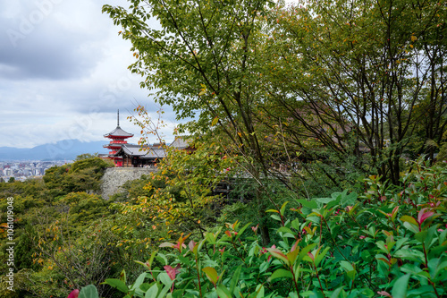 kiyomizu-dera kyoto japan view