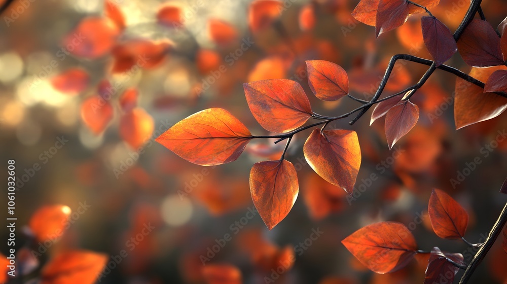 autumn leaves. high quality 3d Illustration autumn leaves. high quality 3d Illustration