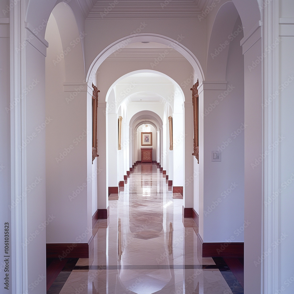 corridor with arches corridor with arches