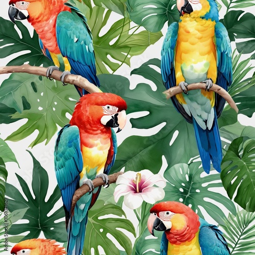 Paradise Wildlife Patterns: A Tropical Botanical Collection photo