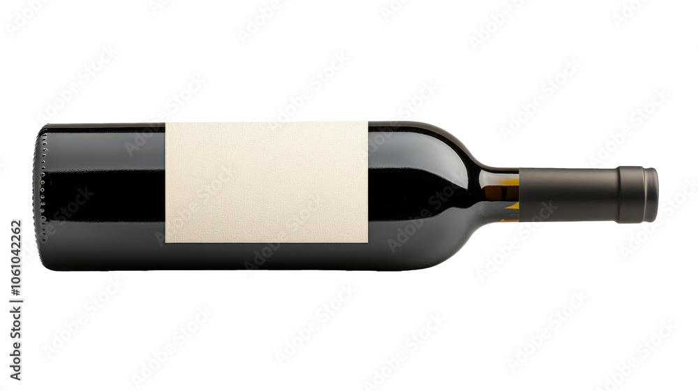 Elegant Wine Bottle with Blank Label Elegant Wine Bottle with Blank Label