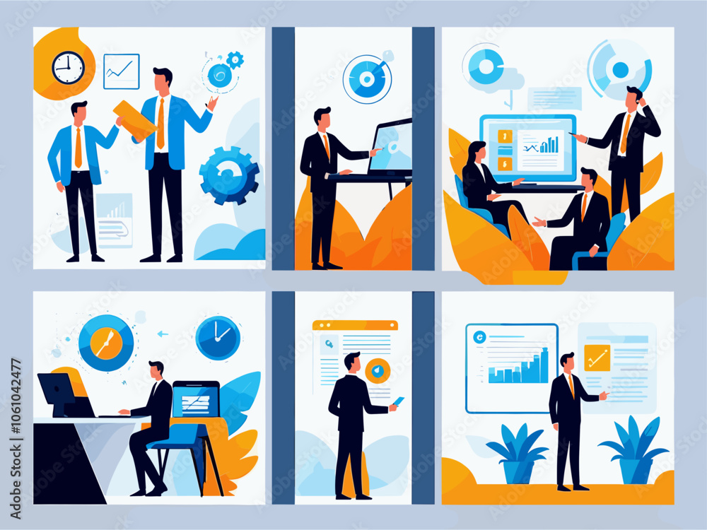 Abstract poster collection with hands, animals and abstract elements and shapes. Set of contemporary print templates. Vector illustration Abstract poster collection with hands, animals and abstract elements and shapes. Set of contemporary print templates. Vector illustration