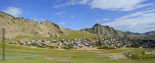 Obraz na płótnie Tsetserleg, also romanized as Cecerleg, Arkhangai, Mongolia w salonie