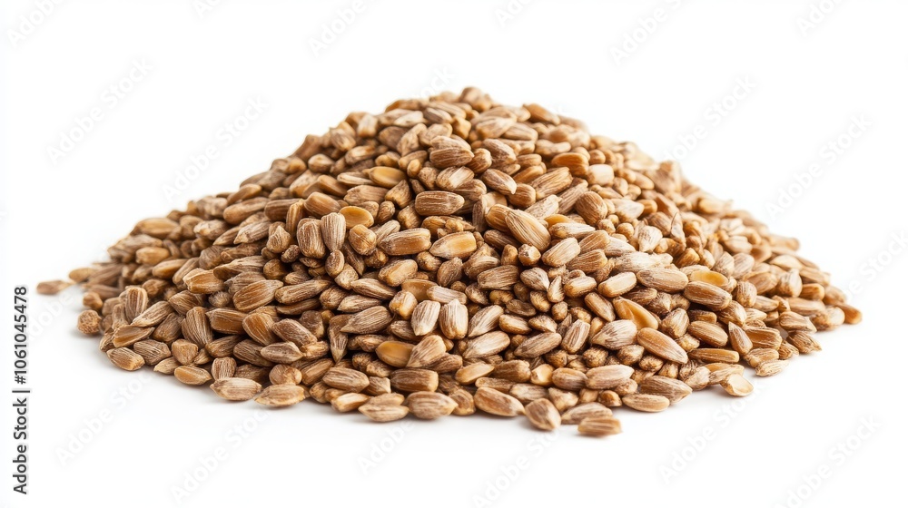 Heap of sunflower seeds, isolated. Heap of sunflower seeds, isolated.