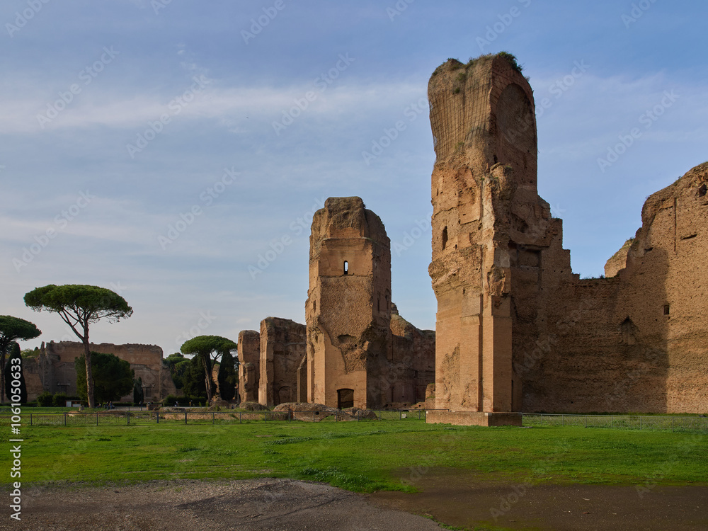 Terme di Caracalla (Baths of Caracalla), large archaeological site in Rome, Italy Terme di Caracalla (Baths of Caracalla), large archaeological site in Rome, Italy