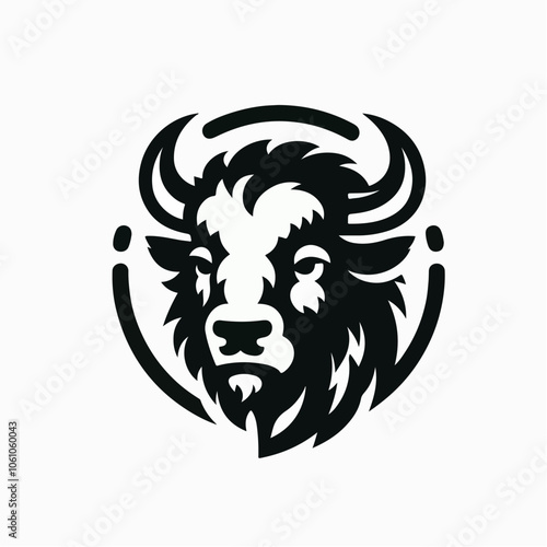 bison logo illustration