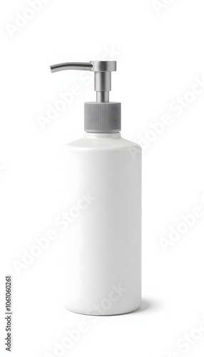 Cosmetic cream dispenser product mockup presentation isolated with white highlights, png