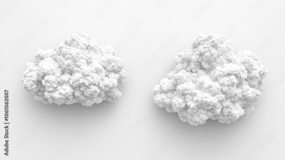 Fluffy White Clouds Floating Peacefully in a Clear Blue Sky Generative AI Fluffy White Clouds Floating Peacefully in a Clear Blue Sky Generative AI