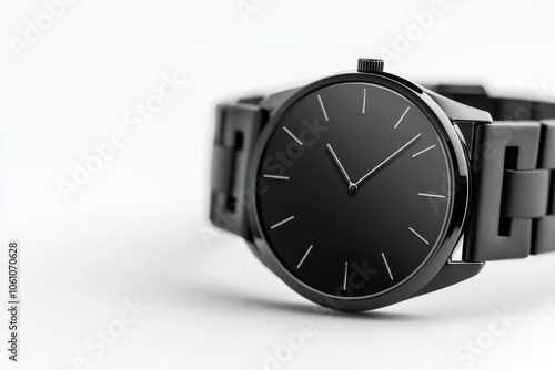 Sleek Metallic Smartwatch Showcasing Modern Design Elements Against a White Backdrop