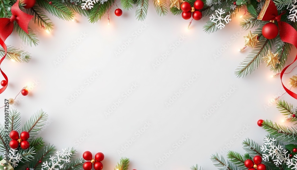 christmas background with branches and balls christmas background with branches and balls