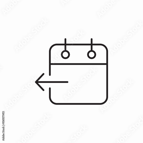 calendar import data icon sign vector