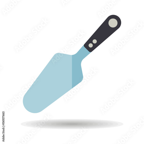 Cake and pie server utensil vector icon