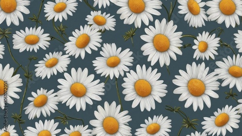 daisy pattern background wallpaper