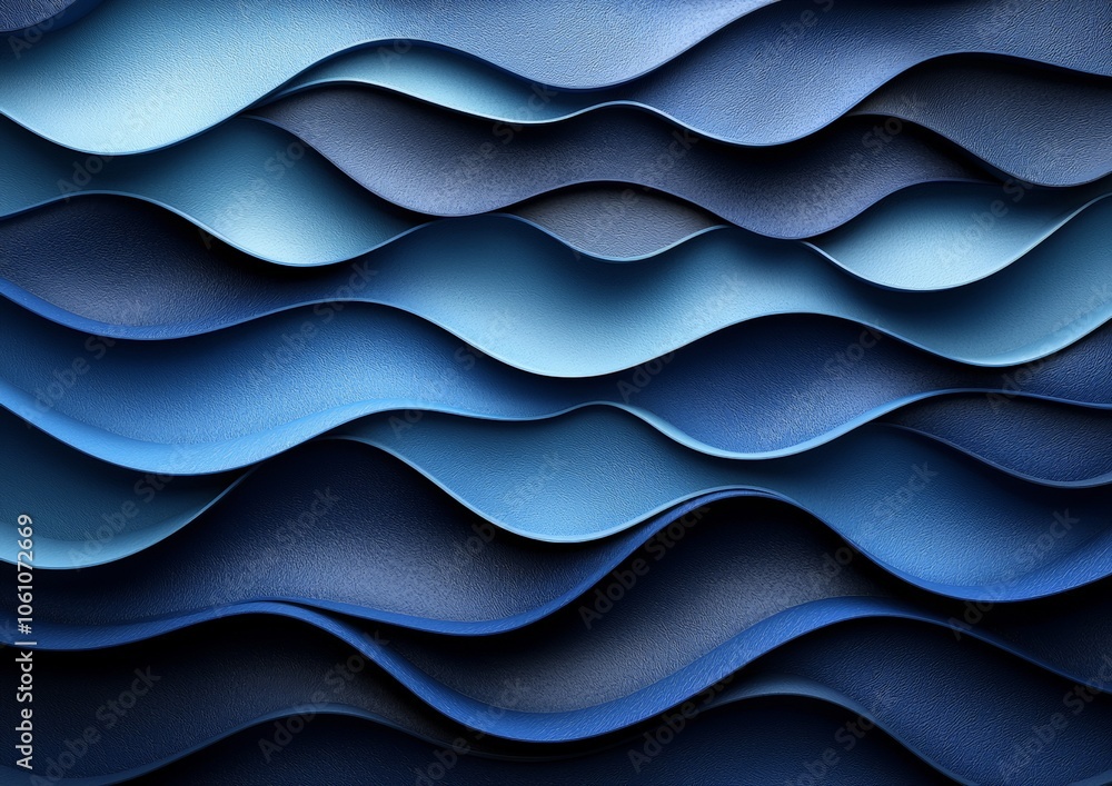Abstract waves in varying shades of blue create a textured, flowing design. Abstract waves in varying shades of blue create a textured, flowing design.
