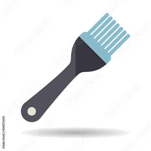 Silicone cooking brush vector icon