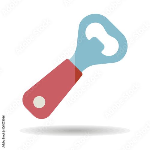 Close up of bottle opener vector icon