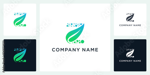 Vector letter  Z biotech logo and icon editable