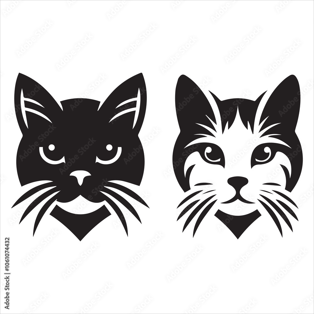 Modern cat logo collection stylish symbols for your business Modern cat logo collection stylish symbols for your business