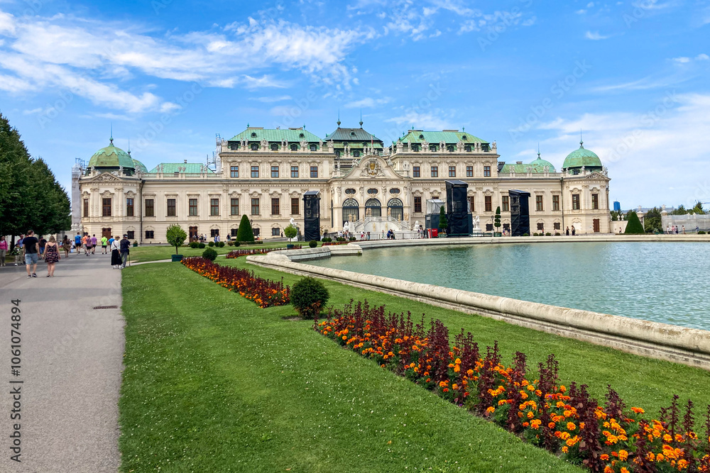 Belvedere Palace and garden in Vienna, Austria Belvedere Palace and garden in Vienna, Austria