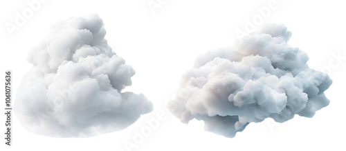 white fluffy clouds isolated on white background cumulus cloudscape weather meteorology atmosphere nature climate change environment sky heaven dream imagination fantasy ethereal soft light pure