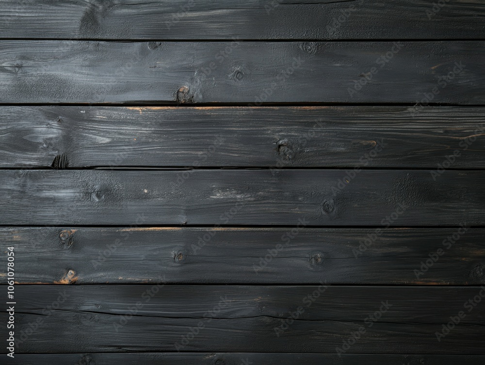 Obraz premium Dark wooden planks arranged neatly on a surface in a cozy indoor space