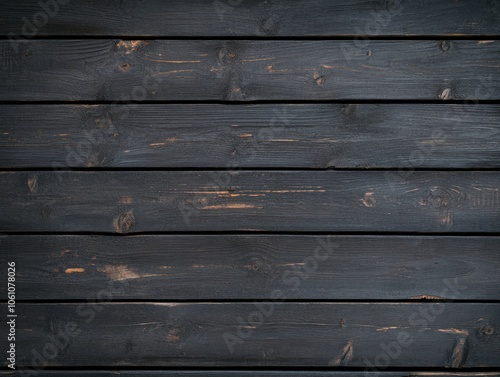 Wallpaper Mural Texture of black wooden planks arranged neatly on a rustic surface Torontodigital.ca
