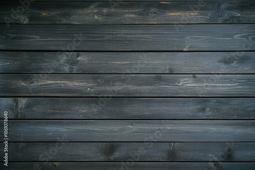 Wallpaper Mural Textured black wooden planks arranged horizontally in a rustic style Torontodigital.ca