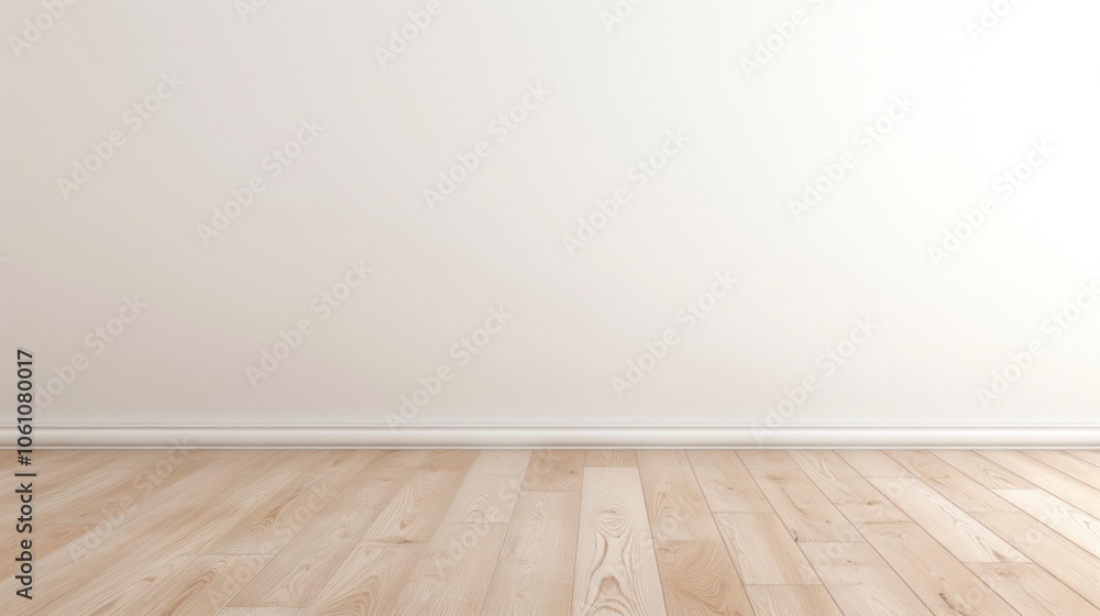 Empty room with wooden floor and white wall. Empty room with wooden floor and white wall.