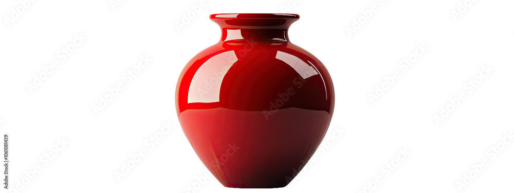 Isolated vase red glass design ceramic empty modern flower decor. White red isolated vase pottery object jar home sculpture decoration art vessel background metal beautiful color antique bottle pot Isolated vase red glass design ceramic empty modern flower decor. White red isolated vase pottery object jar home sculpture decoration art vessel background metal beautiful color antique bottle pot