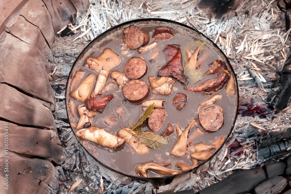 Fototapeta premium The best rustic and complete traditional Brazilian feijoada